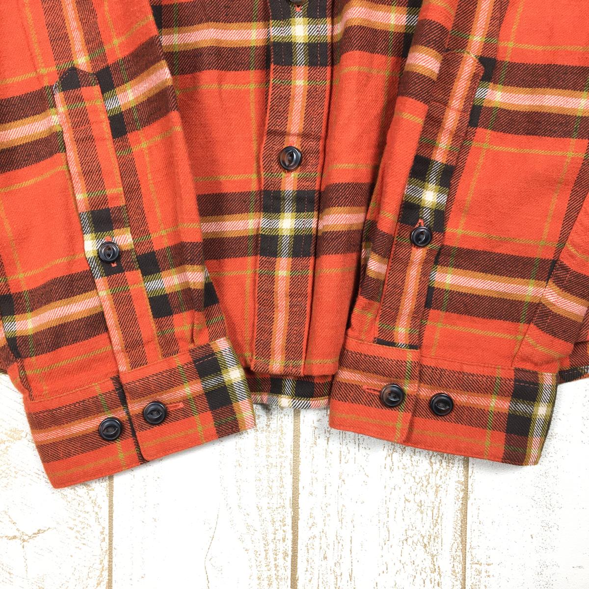 【Men's S オレンジ系】 Patagonia ( パタゴニア ) ロングスリーブ ライトウェイト フィヨルド フランネル シャツ Long Sleeve Lightweight Fjord Flannel Shirt 54020 International M