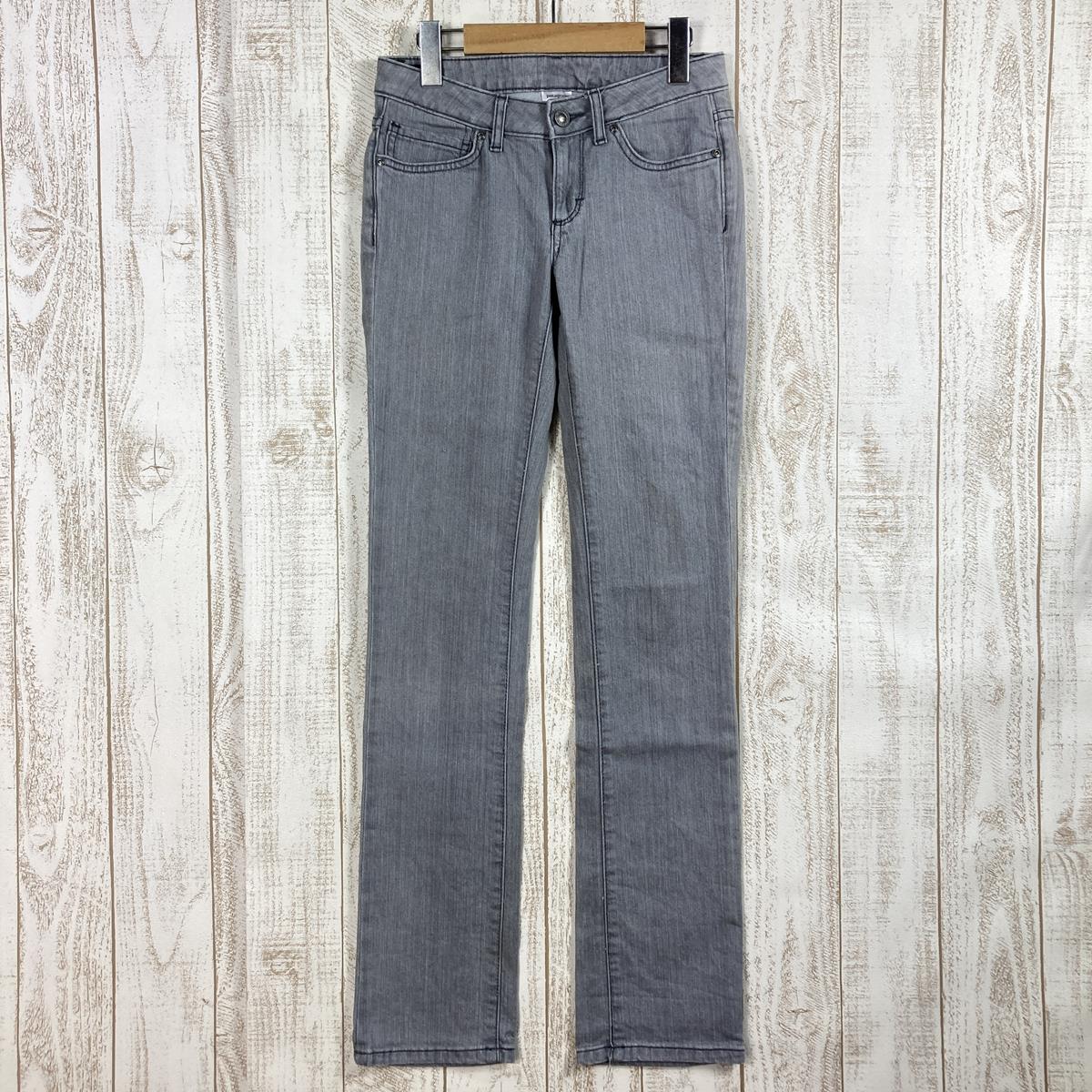 【Women's 24 グレー系】 Patagonia ( パタゴニア ) ローライズ ストレート ジーンズ Low-Rise Straight Jeans ストレッチ デニムパンツ 56931 International Women's LRW コットン ロングパンツ