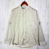 【Unisex 4 アイボリー系】 Axesquin Elements ( アクシーズクインエレメンツ ) ソフト シェル の バンド カラー シャツ Soft Shell Band Collar Shirt ナイロン ウェア トップス インナー シャツ ロングスリーブ
