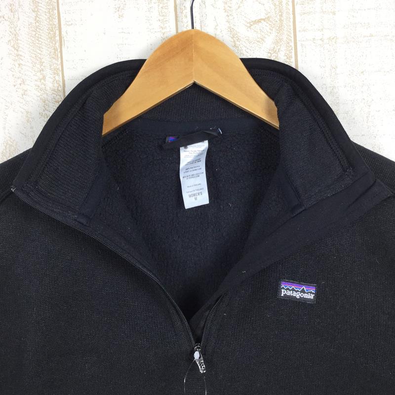 [Women's M Black] Patagonia Better Sweater 1/4-Zip Fleece Pullover 25616 International Women's BLK Black Fleece Outerwear