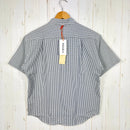 【Women's S グレー系】 Ridge Mountain Gear ( リッジマウンテンギア ) ベーシック ショートスリーブ シャツ ストライプ Basic Short Sleeve Shirt Stripe  Grey × White z00055799 G-2