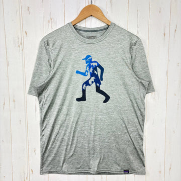 【Men's M グレー系】 Patagonia ( パタゴニア ) キャプリーン ベースレイヤー Caplene Baselayer ウェア トップス インナー シャツ ショートスリーブTシャツ クルーネック 化繊 z00054258  化繊 ショートスリーブT