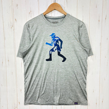 【Men's M グレー系】 Patagonia ( パタゴニア ) キャプリーン ベースレイヤー Caplene Baselayer ウェア トップス インナー シャツ ショートスリーブTシャツ クルーネック 化繊 z00054258  化繊 ショートスリーブT
