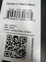 Arcteryx Gamma LT Hoody, Men's, Size Small, Blue, Adriatic Blue, Nylon, Softshell Jacket, Outerwear, z00053910, Adriatic Blue