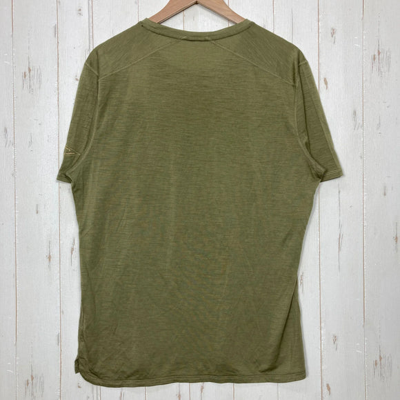 【Unisex L グリーン系】 Atelier Blue Bottle ( アトリエブルーボトル ) ハイカーズ Tシャツ Hiker's T-shirts Sn Supernatural コラボ ウール ウェア トップス インナー シャツ ショートスリーブTシャツ