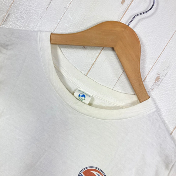 【Men's L ホワイト系】 1999 Patagonia ( パタゴニア ) ウォータースポーツ オーガニックコットン ベネフィシャル ティー Watersports Organic Cotton Beneficial T's 生産終了モデル 入手困難 オーガニ
