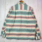 Men's Medium Green 1995 Patagonia Heavy Flannel Shirt, Sunny Stripe, Vintage, Original, Hard-to-Find, Rare Color, Cotton, Top, Undershirt, Long