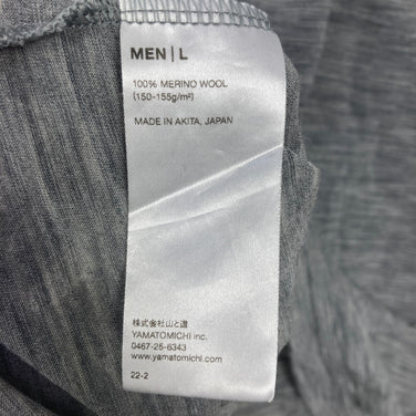 【Men's L グレー系】 Yamatomichi ( 山と道 ) 100%メリノ ライト スリーブレス 100% Merino Light Sleeveless メリノウール ウェア トップス インナー シャツ タンクトップ ノースリーブシャツ z000585