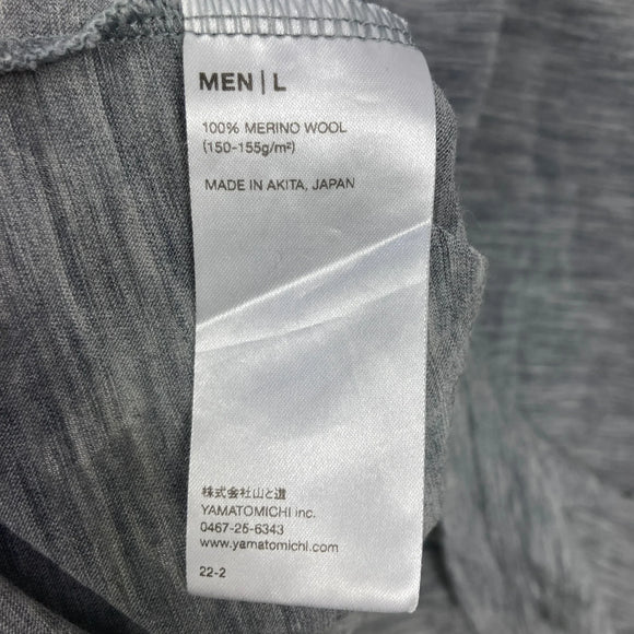 【Men's L グレー系】 Yamatomichi ( 山と道 ) 100%メリノ ライト スリーブレス 100% Merino Light Sleeveless メリノウール ウェア トップス インナー シャツ タンクトップ ノースリーブシャツ z000585