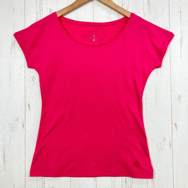 【Women's S ピンク系】 Montura ( モンチュラ ) フラワープリント ショートスリーブティー ポリエステル ウェア トップス インナー シャツ ショートスリーブTシャツ クルーネック 化繊 z00054167  化繊 ショートスリーブTシャツ クルー