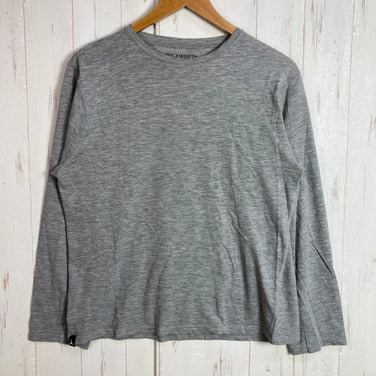 Duckworth Vapor Tee, Women's Medium, Gray. Merino wool top, innerwear, short-sleeved crew neck T-shirt, z00053837.