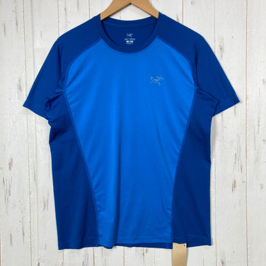 【Men's S ブルー系】 Arcteryx ( アークテリクス ) ショートスリーブ ランニング ティー Short Sleeve Running Tee 吸汗速乾 軽量 ポリエステル ウェア トップス インナー シャツ ショートスリーブTシャツ クルーネック