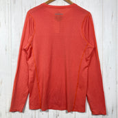 【Men's M オレンジ系】 2014 Patagonia ( パタゴニア ) ロングスリーブ アウトペーサー シャツ Long Sleeve Out Pecer Shirt ポリエステル ウェア トップス インナー シャツ ロングスリーブTシャツ クルーネック