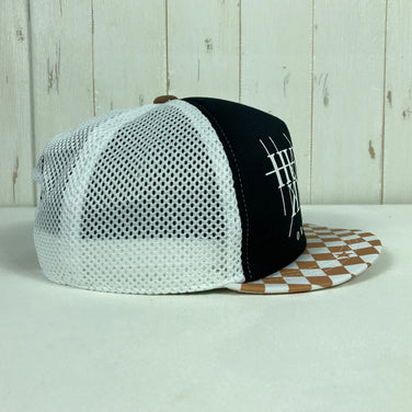 【OneSize ブラック系】 Hungerknock Originals ( ハンガーノック オリジナルス ) HK ロゴ チェッカー HK-LOGO Checker ポリエステル ウェア ウェア小物 ヘッドウェア キャップ z00054966  キャップ ヘッド