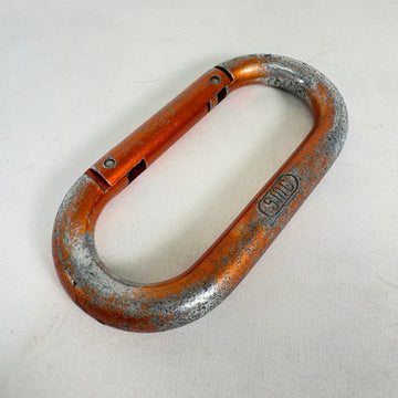 【OneSize オレンジ系】 SMC ( Seattle Manufacturing Corporation ) ヴィンテージ オーバル カラビナ Vintage Oval Carabiner ストレートゲート ロッククライミングギア z00061779  ロック
