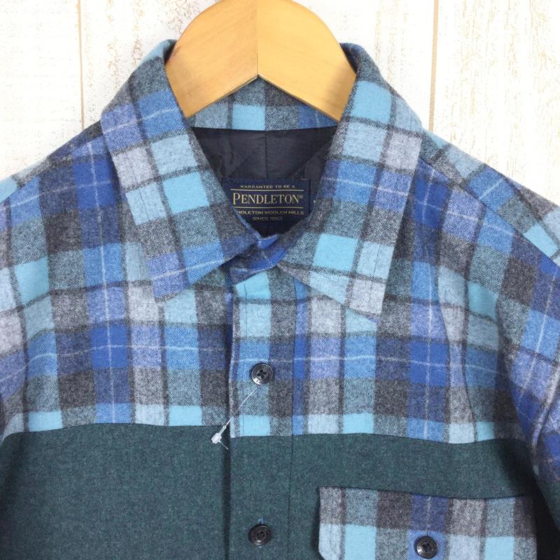 【男款M蓝】Pendleton Original Cpo 衬衫外套 Japan Fit Original Cpo 衬衫外套 Jp-Fit 羊毛绗缝 停产型号 难买 GT002/P