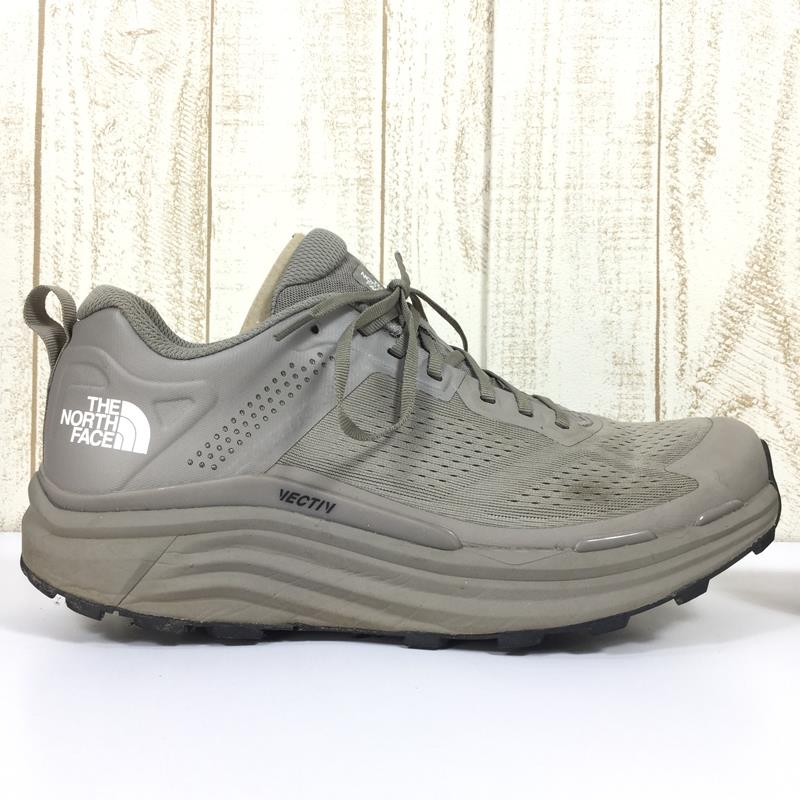 【男士 27.5 厘米灰色】The North Face Vectiv Enduris 越野跑鞋 NF02102 男士 MK 矿物灰 x Tnf 黑色越野跑鞋