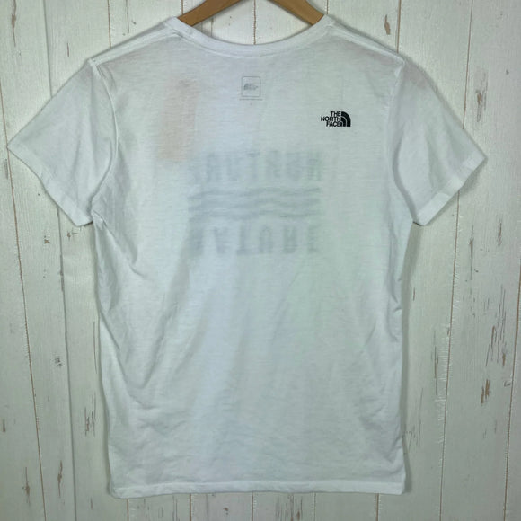 【Women's L ホワイト系】 The North Face ( ザ・ノースフェイス ) ショートスリーブ ナチュラル ティー S/S Nature Tee 静電気防止 ポリエステル ウェア トップス インナー シャツ ショートスリーブTシャツ クルーネック 化繊
