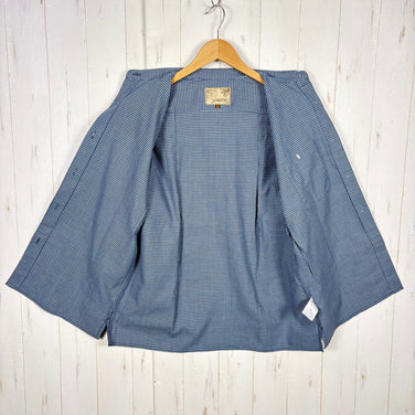 【Men's L ネイビー系】 Janeriver ( ジェーンリバー ) オリジナル チェックシャツ ポリエステル ウェア トップス インナー シャツ ロングスリーブシャツ 化繊 z00055014  化繊 ロングスリーブシャツ インナー シャツ トップス ウェア