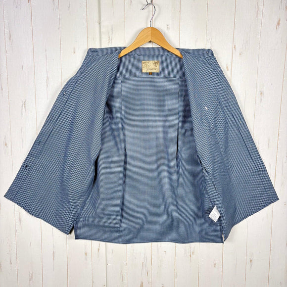 【Women's L ネイビー系】 Janeriver ( ジェーンリバー ) オリジナル チェックシャツ ポリエステル ウェア トップス インナー シャツ ロングスリーブシャツ 化繊 z00055014  化繊 ロングスリーブシャツ インナー シャツ トップス ウェア