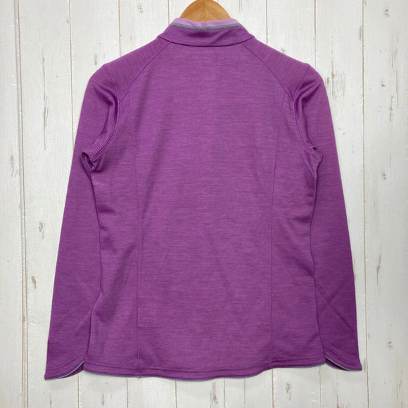 【Women's M パープル系】 Foxfire ( フォックスファイヤー ) TS ウール ハーフジップ TS Wool Half Zip トランスウェットウール / メリノウール混 ポリエステル ウェア トップス インナー シャツ ロングスリーブシャツ 化繊 z0