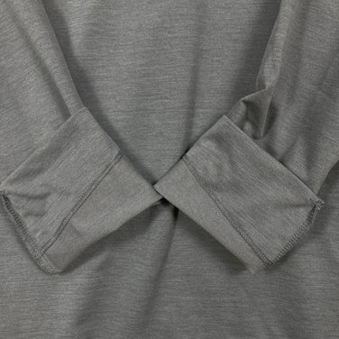 【Men's S グレー系】 Montbell ( モンベル ) ウイックロン UVテクト ロングスリーブ ジップシャツ WIC.UV Tec Long Sleeve Zip Shirt ポリエステル ウェア トップス インナー シャツ ロングスリーブシャツ 化
