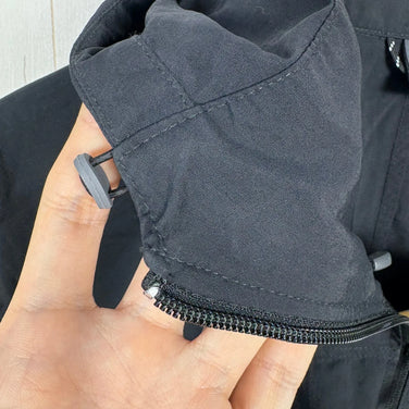 Montbell Men's Medium Black OD Parka, Nylon Windshell Jacket, z00055379.