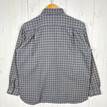 【Men's M ネイビー系】 Montbell ( モンベル ) ロングスリーブ チェックシャツ ポリエステル ウェア トップス インナー シャツ ロングスリーブシャツ 化繊 z00055016  化繊 ロングスリーブシャツ インナー シャツ トップス ウェア
