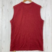 【Men's XL レッド系】 Yamatomichi ( 山と道 ) DFメッシュ メリノ スリーブレス DF Mesh Merino Sleeveless			 Brick Red メリノウール ウェア トップス インナー シャツ タンクトップ ノースリーブシャ
