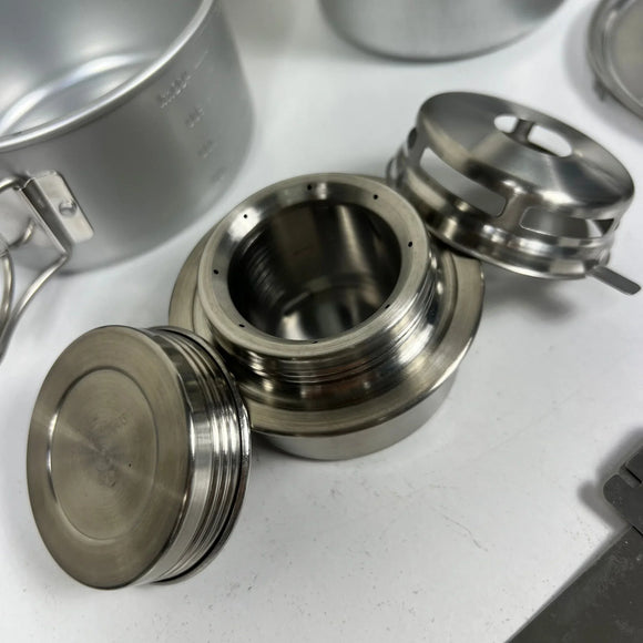 【OneSize シルバー系】 Snowpeak ( スノーピーク ) 火焔ストーブ コーエン クッカーセット Fire Flame Stove Koen Cooker Set BS-010CS z00056939  バーナー ストーブ クックウェア