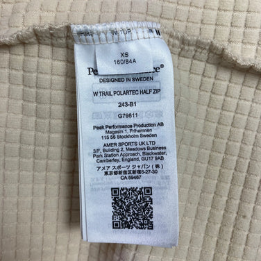 【Women's XS ベージュ系】 Peak Performance ( ピークパフォーマンス ) トレイル ポーラテック ハーフ ジップ ウィメンズ Trail Polartec Half Zip ポリエステル ウェア トップス アウター ジャケット フリース ポーラ
