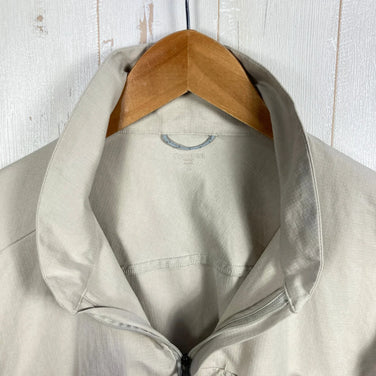 男式 M 米色 Houdini Daybreak 套头衫，涤纶长袖衬衫，合成纤维，z00053075