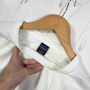 【Men's L ホワイト系】 1990s Patagonia ( パタゴニア ) カヤック プリント オーガニックコットン Tシャツ Kayak Print Organic Cotton T-Shirt 生産終了モデル 入手困難 黒タグ オーガニックコットン ウェ-4