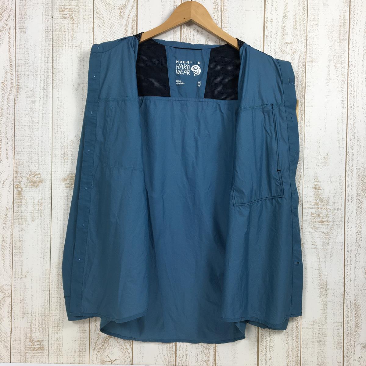 【Men's M ブルー系】 Mountain Hardwear ( マウンテンハードウェア ) コア プレシェル シャツ Kor Preshell Shirt ウィンドシェル OE1242 Men's 336 Cloudburst 化繊 ロングスリーブシャツ イ