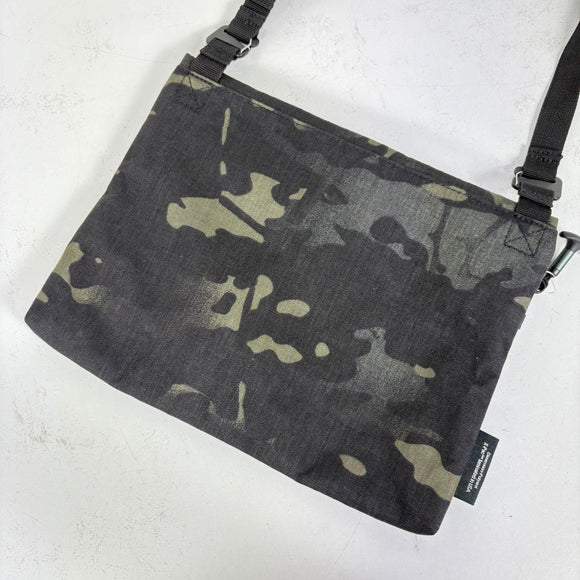 【OneSize ブラック系】 Hakuba（ハクバ） ラグゼ フィールド サコッシュ マルチカム ナイロン バッグ ストレージ サコッシュポーチ X-Pac X50 ( エックスパック X50 ) z00057669 マルチカム サコッシュポーチ バッグ ストレー