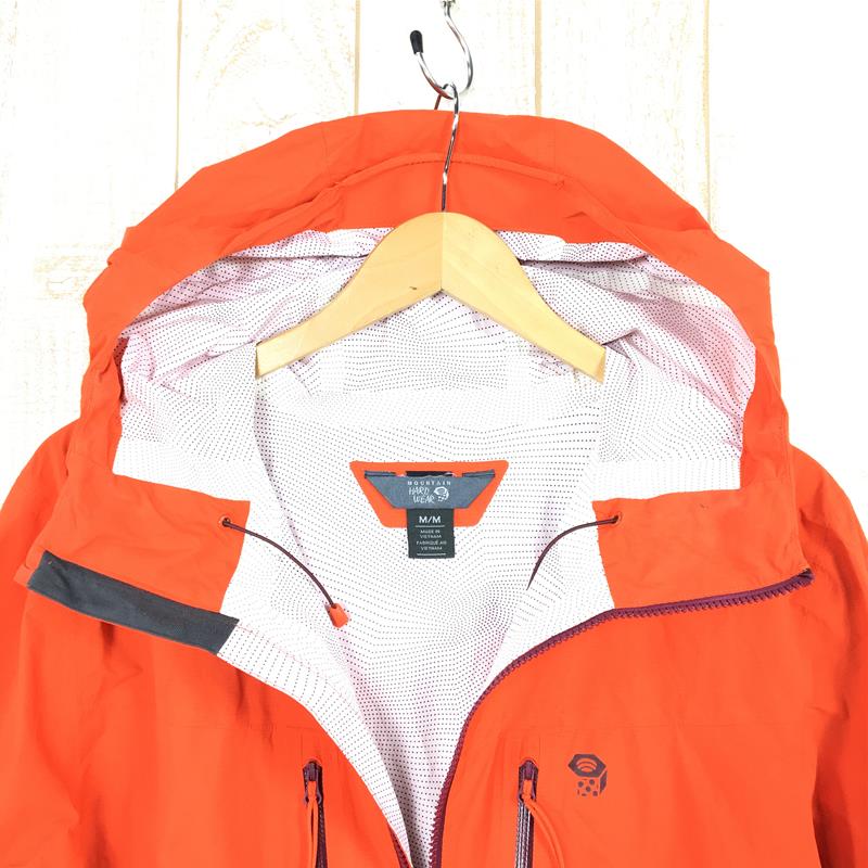 【Men's M オレンジ系】 Mountain Hardwear ( マウンテンハードウェア ) サンダー シャドウ ジャケット Thunder Shadow Jacket ベイパードライ2.5L レインシェル フーディ OM0392 Men's State Or