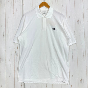 【Men's XL ホワイト系】 The North Face ( ザ・ノースフェイス ) ショート スリーブ エニー パート ポロ S/S Any Part Polo ポリエステル ウェア トップス インナー シャツ ショートスリーブシャツ コットン z000592
