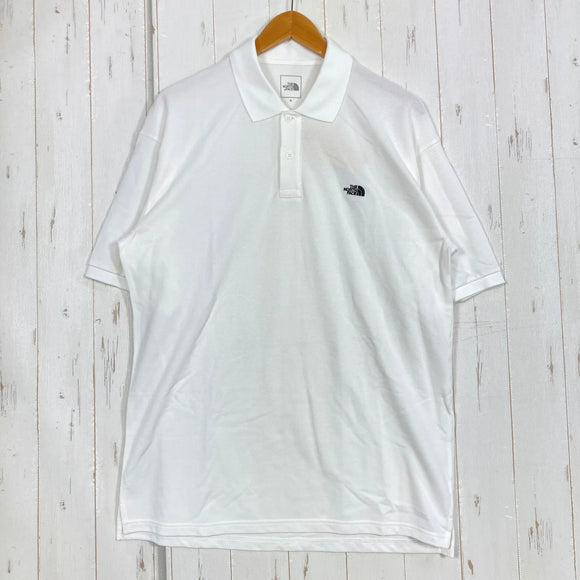 【Men's XL ホワイト系】 The North Face ( ザ・ノースフェイス ) ショート スリーブ エニー パート ポロ S/S Any Part Polo ポリエステル ウェア トップス インナー シャツ ショートスリーブシャツ コットン z000592