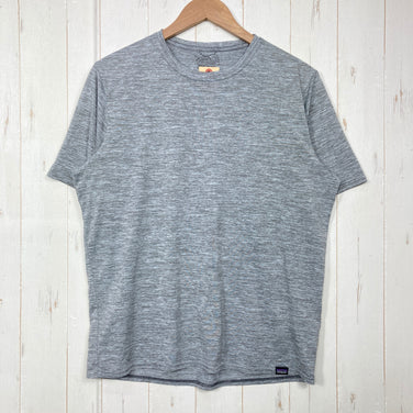 【Men's M グレー系】 2019 Patagonia ( パタゴニア ) キャプリーン クール デイリー シャツ Capilene Cool Daily Shirt FEA ポリエステル ウェア トップス インナー シャツ ショートスリーブTシャツ クルーネ