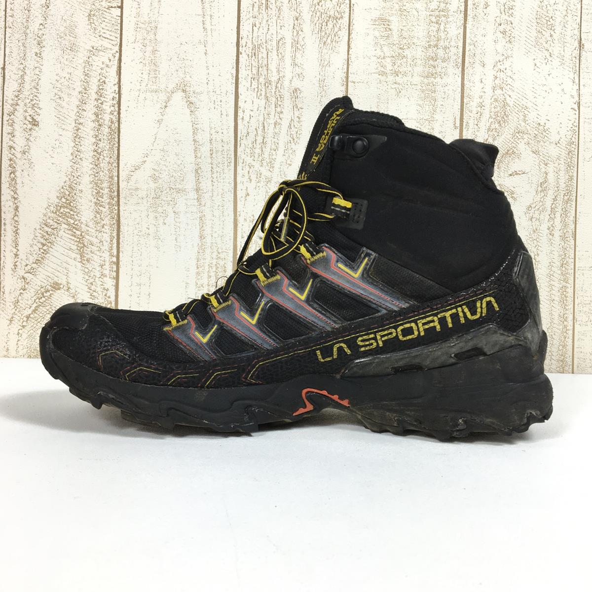 【男式 27.9cm 黑色】La Sportiva Ultra Raptor 2 Mid Gore-Tex Ultra Raptor Ii Mid Gtx 徒步鞋 34B 男式 999100 黑/黄 Treck