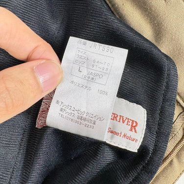 Janeriver Women's Large Beige Straight Knit Pants, Polyester, Softshell, z00055050