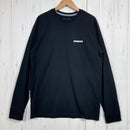 【Men's XS ブラック系】 2026 Patagonia ( パタゴニア ) メンズ ロングスリーブ P-6 ロゴ レスポンシビリティー Men's Long-Sleeved P-6 Logo Responsibili-Tee リサイクル素材100% コットン-1