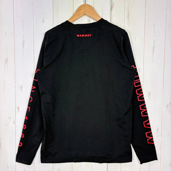 【Men's XS ブラック系】 Mammut ( マムート ) QD ロゴ プリント ロングスリーブ Tシャツ アジアンフィット QD Logo Print Longsleeve T-shirts AF 速乾 UPF50+ 抗菌防臭 ポリエステル ウェア トップス