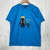 【Unisex XS ブルー系】 燕山荘（えんざんそう） 燕山荘 オリジナル ティーシャツ ポリエステル ウェア トップス インナー シャツ ショートスリーブTシャツ クルーネック 化繊 z00060585  化繊 ショートスリーブTシャツ クルーネック インナー シ