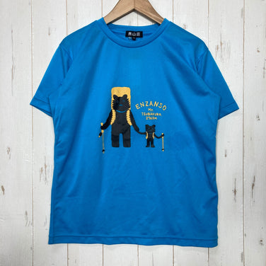 【Unisex XS ブルー系】 燕山荘（えんざんそう） 燕山荘 オリジナル ティーシャツ ポリエステル ウェア トップス インナー シャツ ショートスリーブTシャツ クルーネック 化繊 z00060585  化繊 ショートスリーブTシャツ クルーネック インナー シ