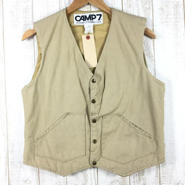 【Men's S ベージュ系】Camp7 ( キャンプ セブン ) 70S ビンテージ インサレーテッド キャンバス ベスト Men's コットン ベスト トップス ウェア - 【公式】2ndGEAR（セカンドギア）Webショップ【登山用品・アウトドア用品専門 買取販売店】