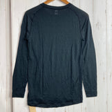 【Men's M ブラック系】 Montbell ( モンベル ) スーパーメリノウール L.W ラウンドネックシャツ Super Merino Wool L.W Round Neck Shirt メリノウール ウェア トップス インナー シャツ ロングスリーブTシ