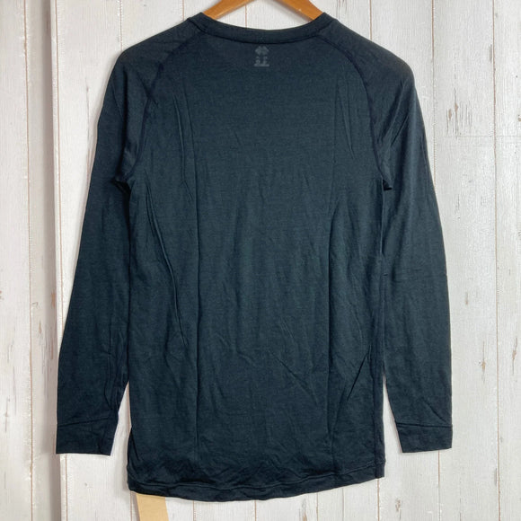【Men's M ブラック系】 Montbell ( モンベル ) スーパーメリノウール L.W ラウンドネックシャツ Super Merino Wool L.W Round Neck Shirt メリノウール ウェア トップス インナー シャツ ロングスリーブTシ