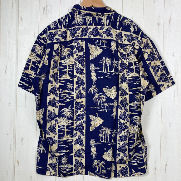 【Unisex M ネイビー系】 Paradice Bay（パラダイスベイ） アロハシャツ レーヨン ウェア トップス インナー シャツ ショートスリーブシャツ  z00055543   ショートスリーブシャツ インナー シャツ トップス ウェア