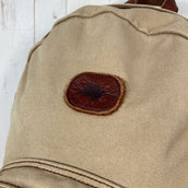 【Unisex OneSize ベージュ系】 2000s Kiva Designs ( キバデザイン ) コットンキャンバス × バイソンレザー デイパック Cotton Canvas Bison Leather Daypack 生産終了モデル 入手困難 バッグ ストレージ バッ